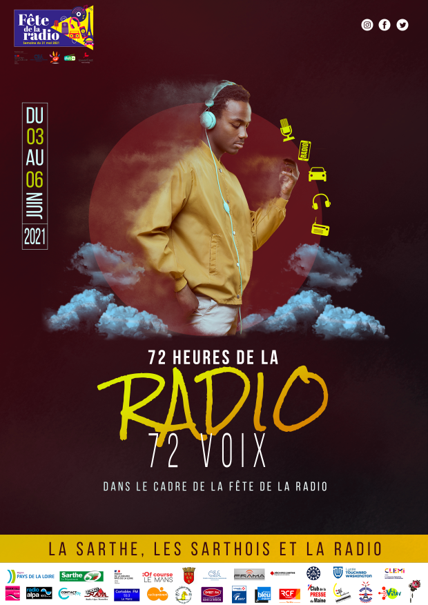 RCFSarthe's tweet photo. Le radio sarthoises en fête, pendant #72Heures en #Sarthe et fêter les 40 ans des #radios libres
https://t.co/OWczPBPyPl
@FeteDeLaRadio @DABplusFR
#FetedelaRadio https://t.co/FpFtuuAgUq