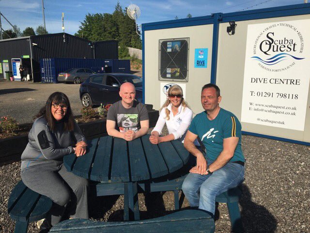ScubaQuest_UK's tweet photo. Huge pcongratulations to Zach Clee and Tim Linnington on completing Advanced Adventure Diver &amp; drysuit.

Thanks to our support team, Paul, Kyle, Tracy &amp; Terry, and as always, massive thanks to Natty, Ash and all the @NDAC_co_uk staff who this weekend went above and beyond! #SDI https://t.co/3PU26nzONv