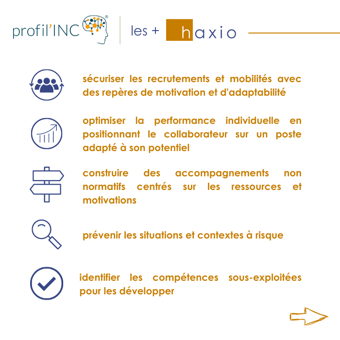 haxio2's tweet image. [#neurosciences]
les collaborateurs haxio ont obtenu la #certification profil'INC : une solution digitale pour évaluer les dynamiques #comportementales (adaptation, résilience, #motivation, assertivité…) des #candidats et #collaborateurs.

pour en savoir + : contact@haxio.fr