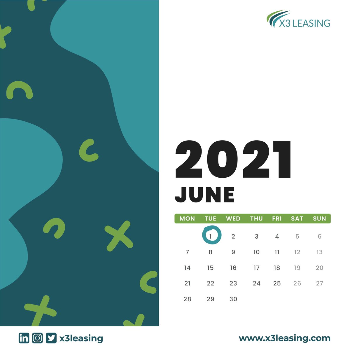 X3Leasing's tweet photo. May this month have a successful start and a lot of great achievements in the end!

#x3leasing #newmonth #june https://t.co/Y0AJgGtMtv