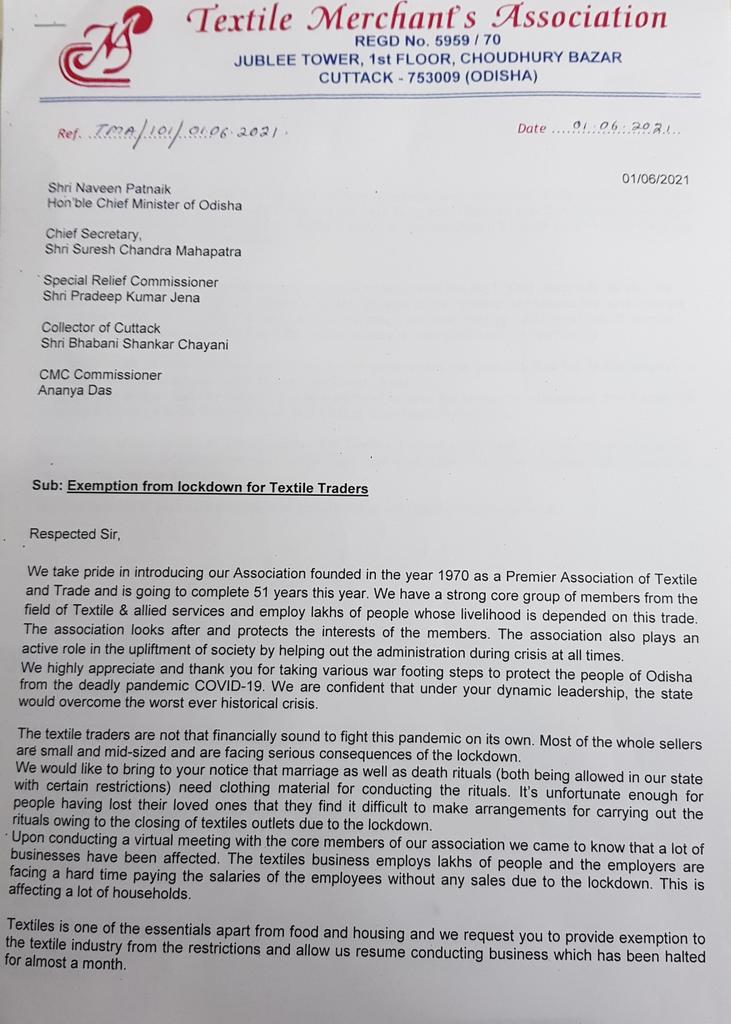 tma_secretary's tweet photo. Dearest CM Shri @Naveen_Odisha please address our concerns.
@CMO_Odisha  @SecyChief @SRC_Odisha @CuttackDM @CMCCuttack Kindly Intervene in this matter and take necessary action. Our 2 pages of Memorandum letter attached below. https://t.co/qxVb4NMxtx