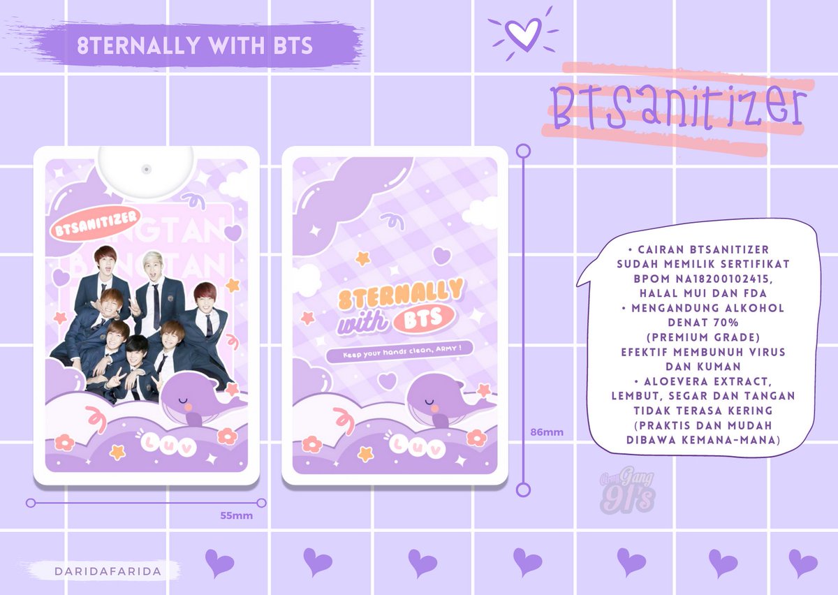 lolita_lolo's tweet photo. FANKIT PROJECT 8THANNIVERSARY BTS DARI TEAM @ARMYGANG91 💜💜🎉🎁
.
.
Hayuk pasang alarm atau turn on notifikasi akun nya yaa biar gag kelupaan😘... Stay tuned yaa army💜💜 https://t.co/tuIWK69Y96