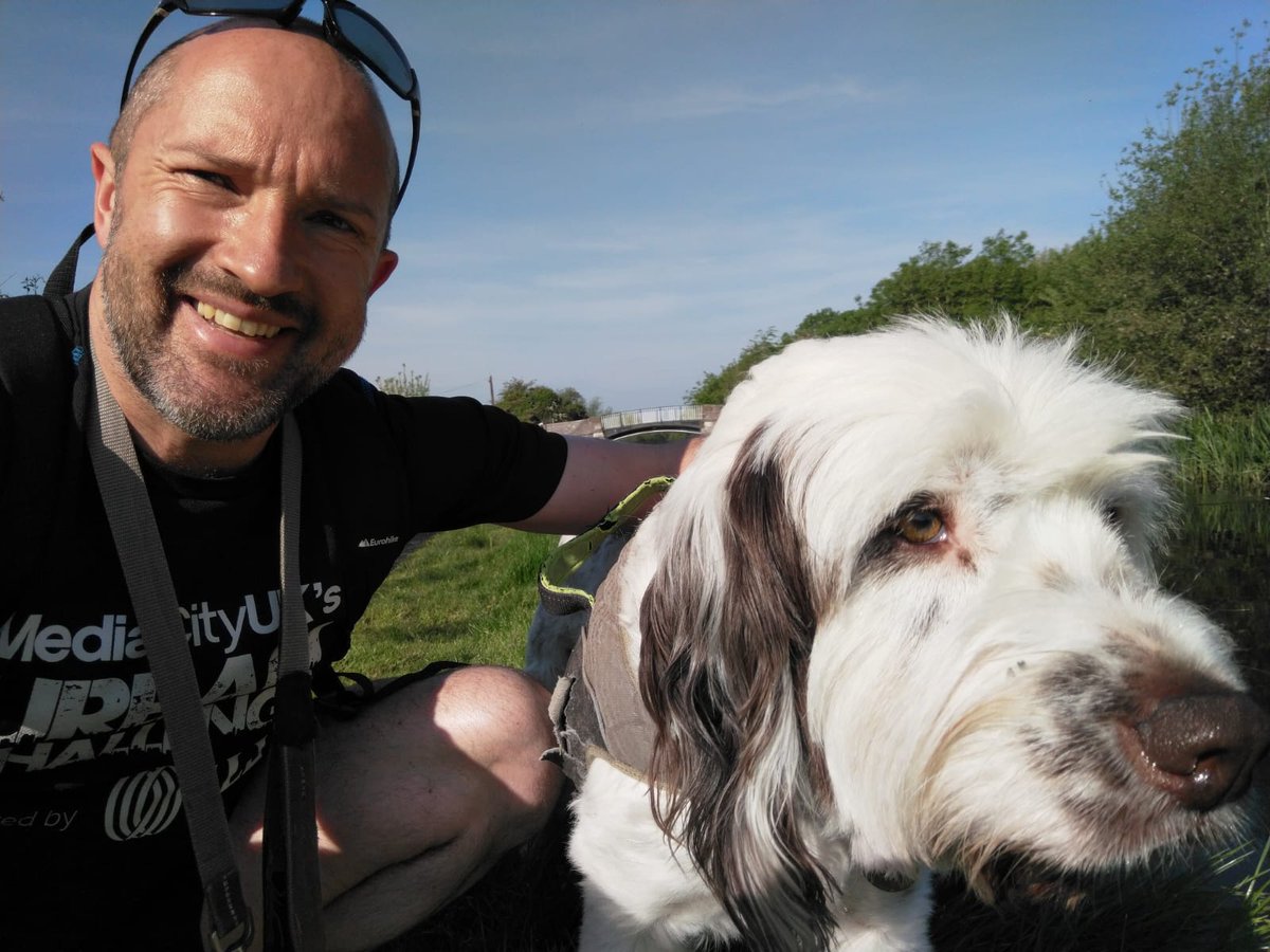 As I am quite a famous dog I often get stopped and asked for a selfie. I occasionally allow it. Particularly if it's my mate @_bransby_ #dogsoftwitter #selfie #dogs