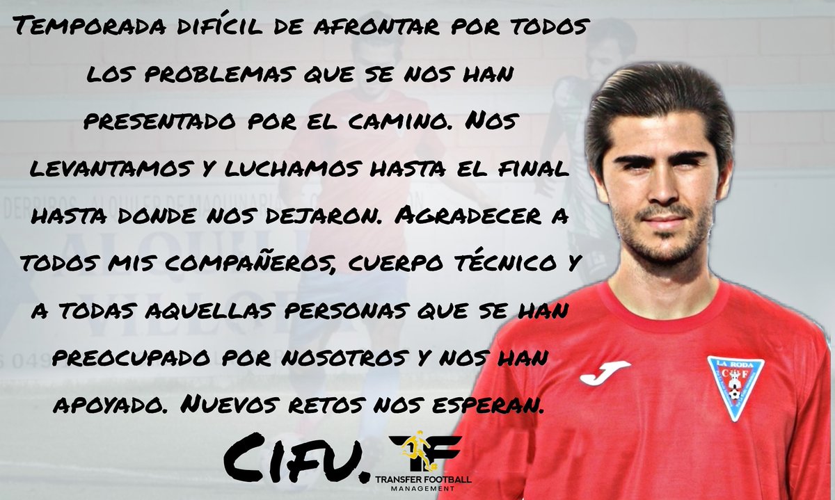 •𝗖𝗼𝗺𝘂𝗻𝗶𝗰𝗮𝗱𝗼 𝗼𝗳𝗶𝗰𝗶𝗮𝗹

✍ <a href="/Ivan10Cifu/">Iván Cifuentes</a> se despide de La Roda