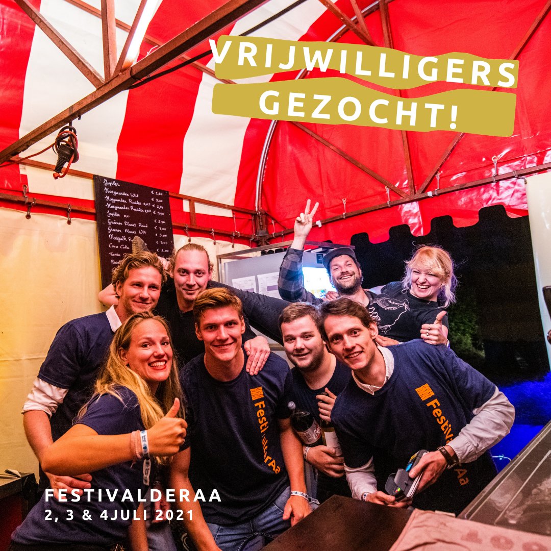 Zin om mee te werken aan het mooiste festival van Drenthe? FestiValderAa zoekt vrijwilligers! 🥳

➡️ Aanmelden kan tot 15 juni.
➡️ festivalderaa.nl/informatie/vri…

#festivalderaa #FVA #FVA21 #vrijwilliger #natuur #muziek #theater #festival #drenthe #groningen #friesland