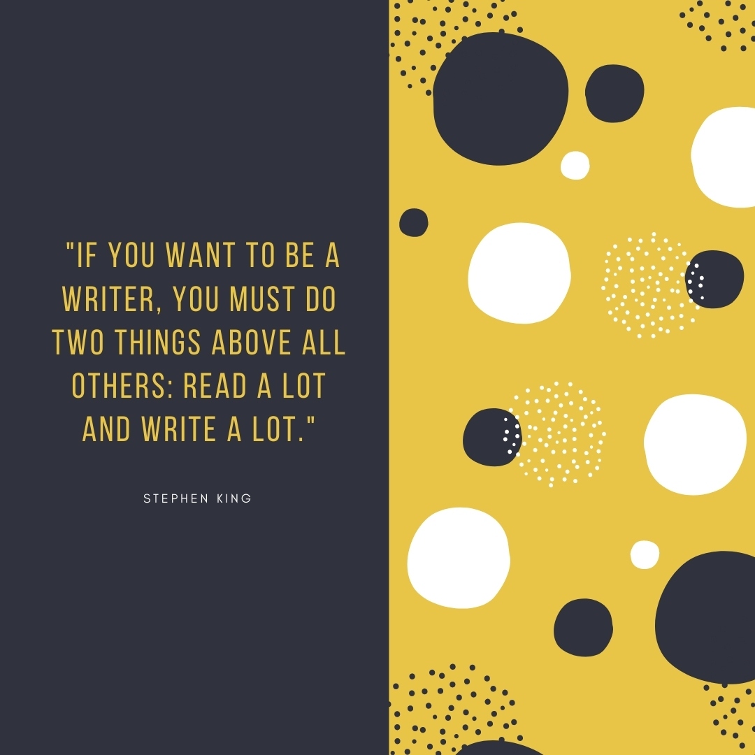 sicparvusmagna's tweet image. "If you want to be a writer, you must do two things above all others: read a lot and write a lot." Stephen King #Writing #Pmpress #booksystems #writingtips #publishing