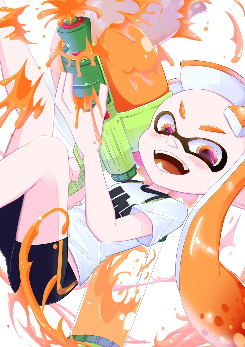 syo_rsgt's tweet photo. スプラトゥーンのインクリング！イカガール✨くコ:彡✨
もう6周年！早いですね！

#スプラトゥーン6周年
#スプラ6周年
#splatoon6周年
#Splatoon6th

#しょうのイラスト集 https://t.co/7PetWwujN1