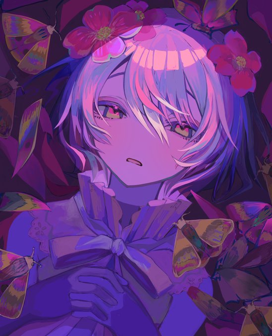 「髪飾り 紫」のTwitter画像/イラスト(人気順)