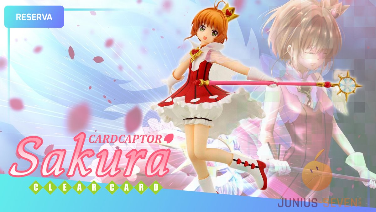 JuniusSeven's tweet photo. 💖Preciosa nueva figura de #SakuraKinomoto.
🃏Nuestra querida #Cazadoradecartas llega luciendo el estilo de #RocketBeat para nuestra alegría. Una monosidad se mire como se mira. 🥰 #CardcaptorSakura #ClearCard #Kawaii #MagicalGirl
🎒Disponible aquí: https://t.co/rXPAFJ7Rym https://t.co/YL8kWAj8Mg