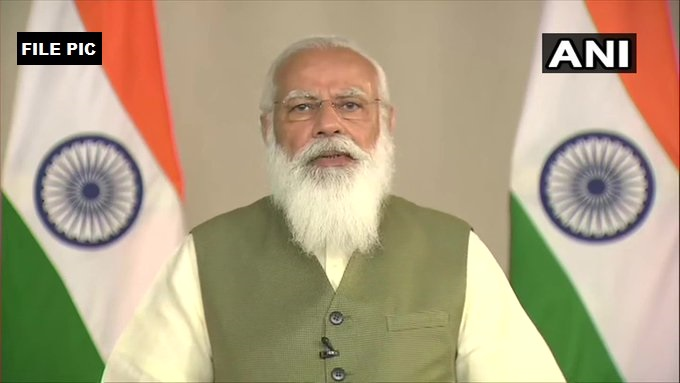 ANI's tweet photo. Prime Minister Narendra Modi will chair an important meeting regarding Class 12 Board Examinations, this evening. He will be briefed on all possible options, as a result of the extensive discussions with all states and other stakeholders: GoI Sources https://t.co/3sLKMPmOMW