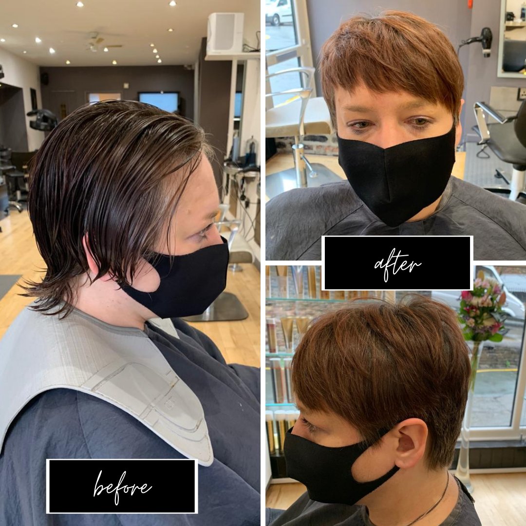 Another great before and after from our senior stylist. Diane loved creating this short textured restyle cut and finish ✂️

#ScissorsMacc #Macclesfield #Cheshire #Hair