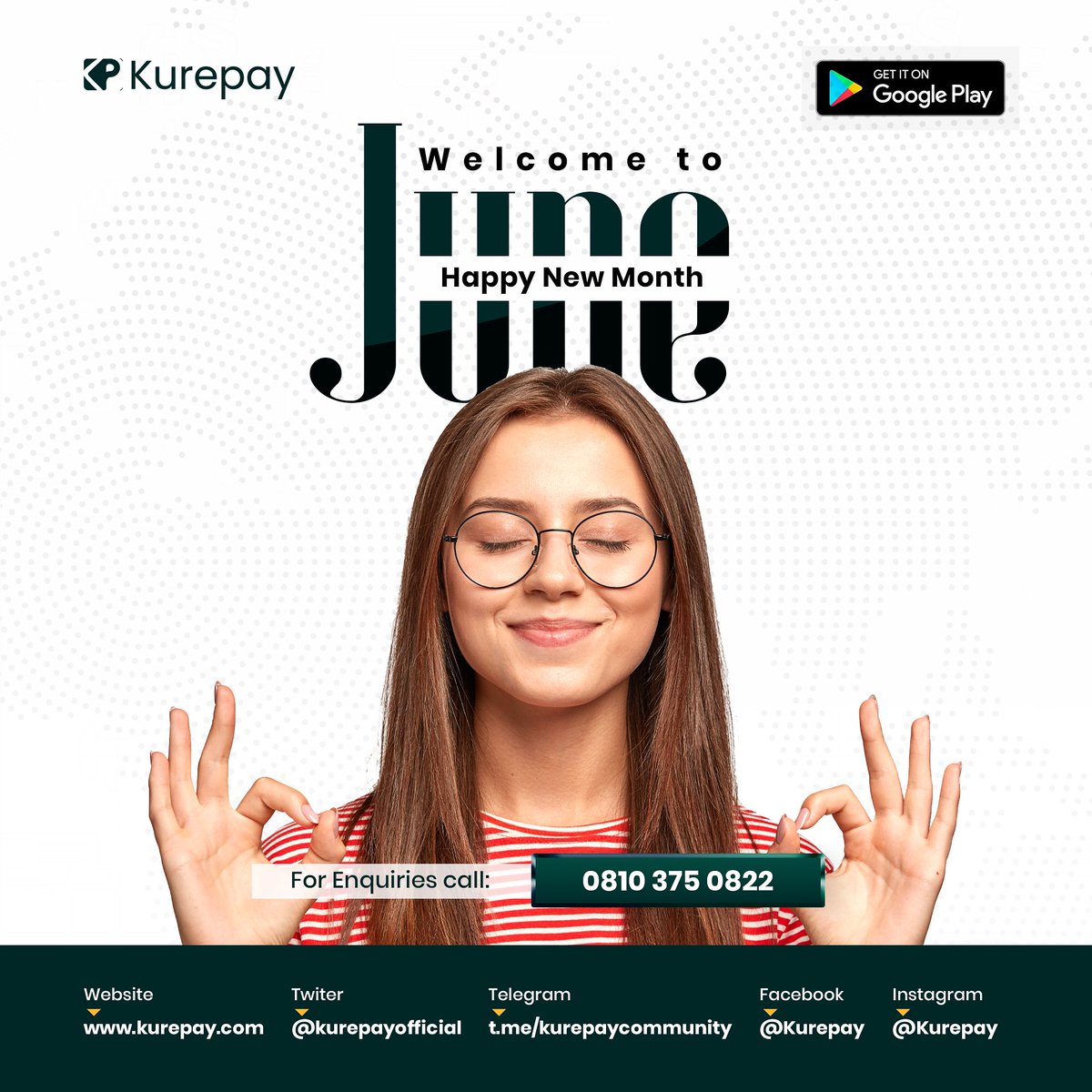 This month go sweet pass sugar 🥂 🥰 #June1st #kurepay