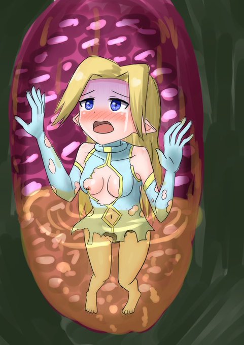 その18
消化液のたまった肉壁に閉じ込められ、早く脱出しないと…
 #イヴちゃんやられ案 