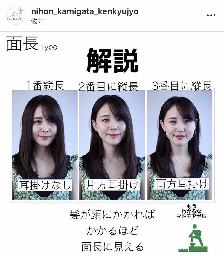 Maco Auf Twitter 髪が顔にかかればかかるほど面長に見える これわかる 歴代の髪型で前髪ぱっつんロングが1番の事故だった 面長は横幅を広げるとバランス良くなるから 耳掛けしてトップの方からボリュームだすべき Maco Auf Twitter 髪が顔にかかればかかるほど面長に見える これわかる 歴代の髪型で前髪ぱっつんロングが1番の事故だった 面長は横幅を広げるとバランス良くなるから 耳掛けしてトップの方からボリュームだすべき