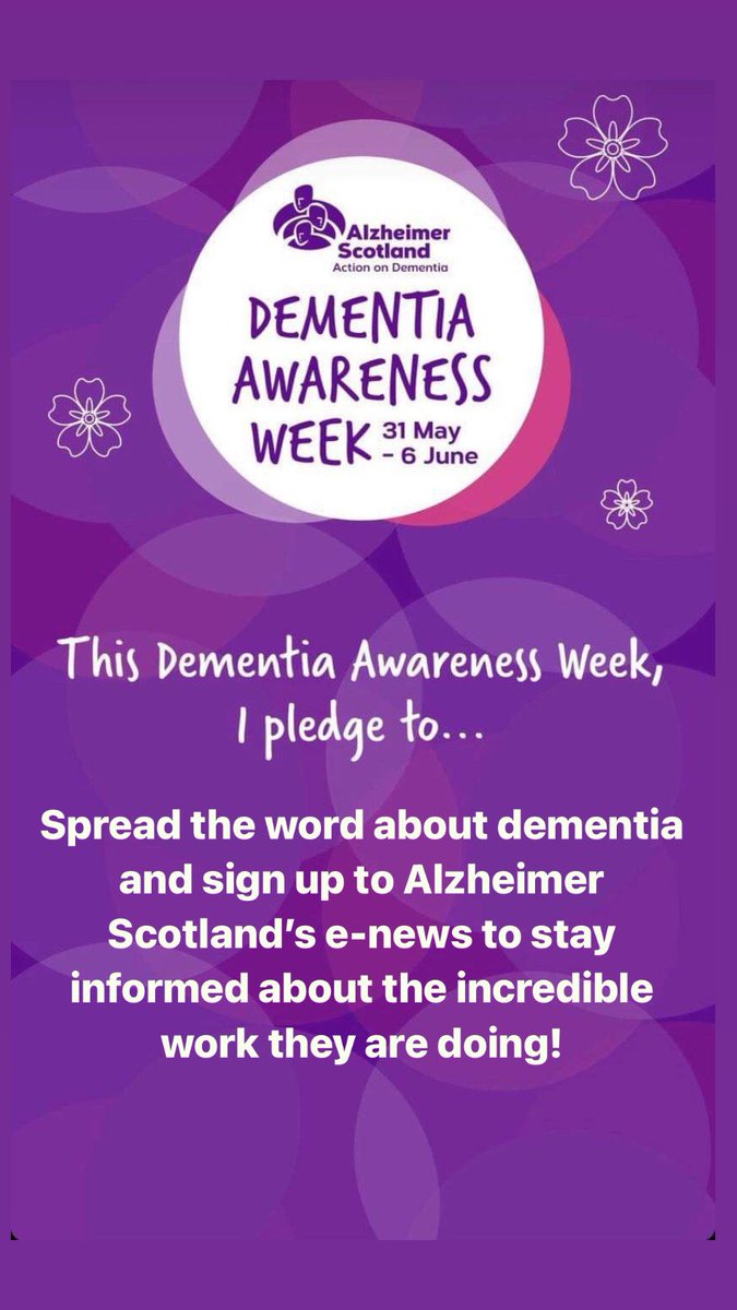 abi_OTstudent's tweet photo. It's #DementiaAwareness week! 💜Here is my pledge to make a difference😊
You can make your pledge, big or small, at https://t.co/oA038hVf1S
@alzscot @AhpDementia https://t.co/FeX3DVSzqB