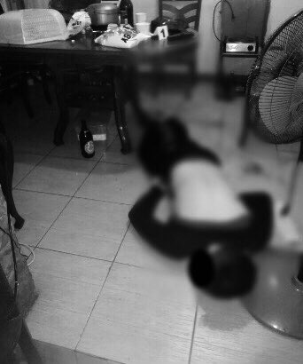manilabulletin's tweet photo. LOOK: A police officer lies dead after a fellow police shot him when the latter “lost in an arm wrestling” during a drinking session in Quezon City, police bared Tuesday, citing narrative of a witness. (📸: QCPD-PIO) | via @mbseppedrajas 
https://t.co/guUGZGOhGr