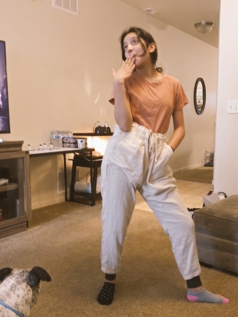 Sylvia_EPT's tweet image. My granddaughter clowning at me