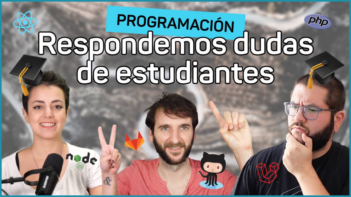 CodelyTV's tweet photo. 🥳 HOY ES MARTES Y TOCA LA FUNCIÓN🥳

A las 18:00 (CEST) vamos a responder preguntas de estudiantes de programación del instituto @itecfp  en Antequera 🎓📚

No os lo podéis perder 😁

¡Nos vemos a las 18h! 😬👉 
https://t.co/Lk291kMCY5 https://t.co/nmv5u9o94H