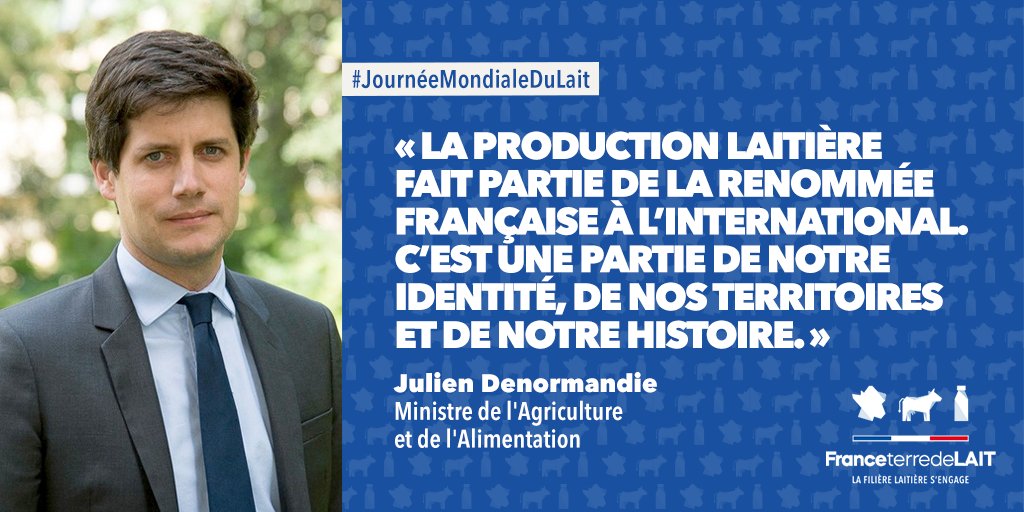 cniel's tweet photo. « Renouveler les générations, c’est faire vivre cette passion et la faire naître chez les autres. Des métiers qui ont du sens, respectueux de l'environnement et du bien-être animal. Autant de valeurs partagées aujourd'hui dans notre société. » @J_Denormandie #FranceTerredeLait https://t.co/yzofCE45hk