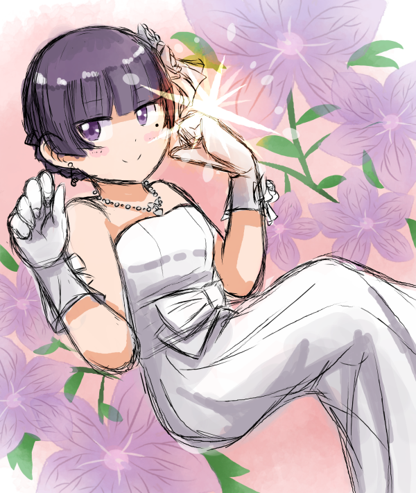 むちょん お絵かき楽しい 瑠璃ちゃんなら結婚式を挙げる時もいろいろとこだわり持っていそうですね 花言葉 で桔梗を選びましたが ジューンブライドの由来的にユリの花も良かったかなと今更ながら思っちゃったりしてますｗ 奥が深いです