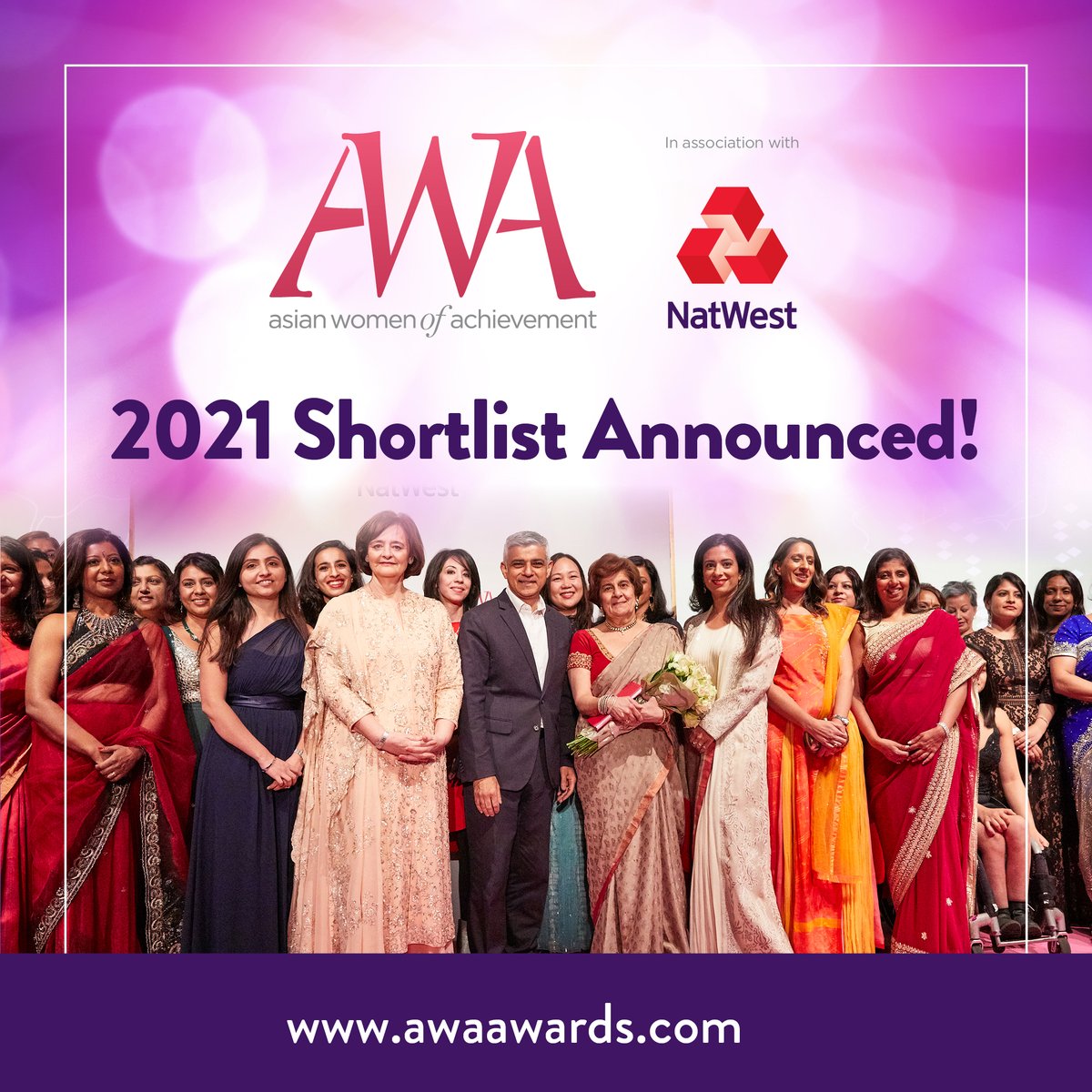 awaawardsuk's tweet photo. The Asian Women of Achievement Awards, in association with @NatWestBusiness is thrilled to announce the 2021 Shortlist!

Visit the website to view the full shortlist: https://t.co/OrcAJSbLVE

#Inspire #collaboration #diversity #inclusion #empowerment #rolemodels #leadership https://t.co/Bb9Zkzny44