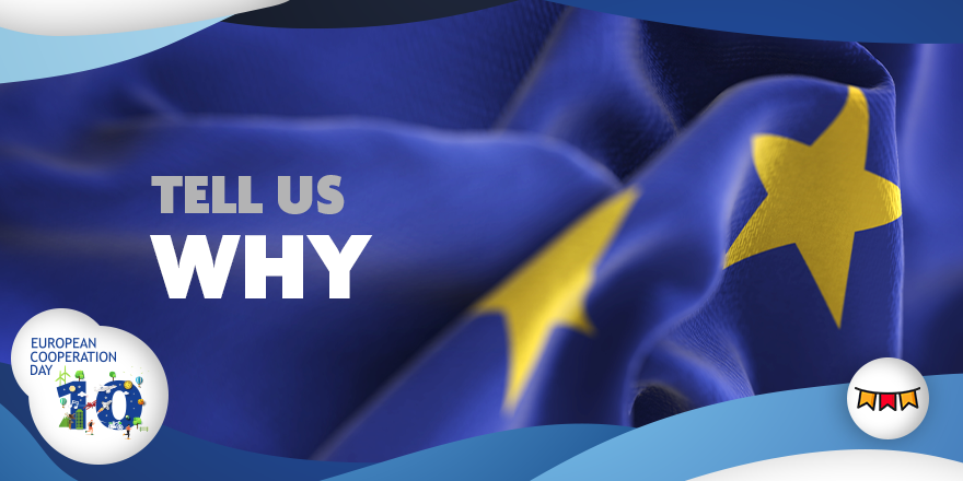 CooperationDay's tweet photo. Tell us 1 reason why you're proud of being European 💙
#ecday2021 #europeancooperationday #community #europe https://t.co/VrQkcSDFoy