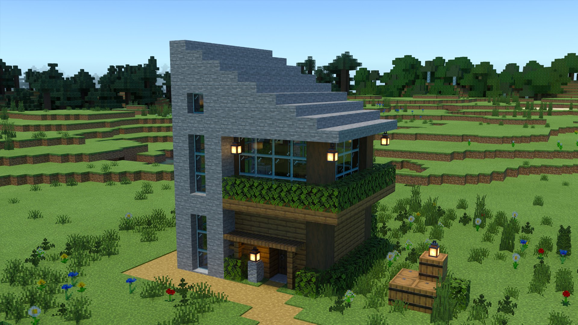 こぐまぷろ Kogumapro 今日石と木でお家を作ってみました 石と木の組み合わせは結構好きで気に入ってます マイクラ Minecraft建築コミュ マインクラフト Minecraft バニラ建築学部 T Co 92vesvxyqm Twitter