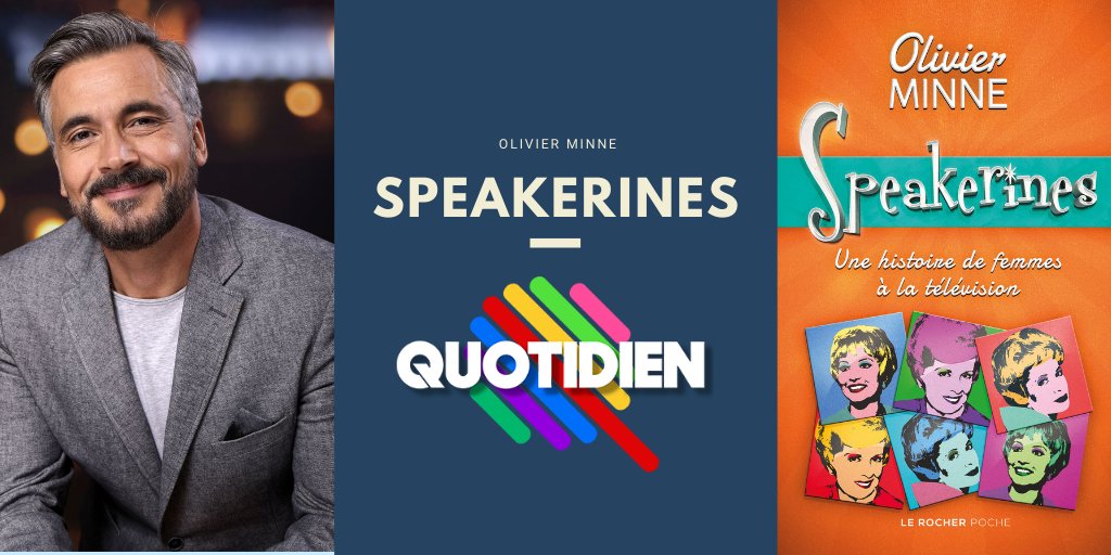 EdduRocher1's tweet photo. Ce soir @Qofficiel recevra @olivierminne, pour son livre "Speakerines" !
⏰ Rdv ce soir, 19h25 sur @TMCtv ! https://t.co/sC5fiyIVjr