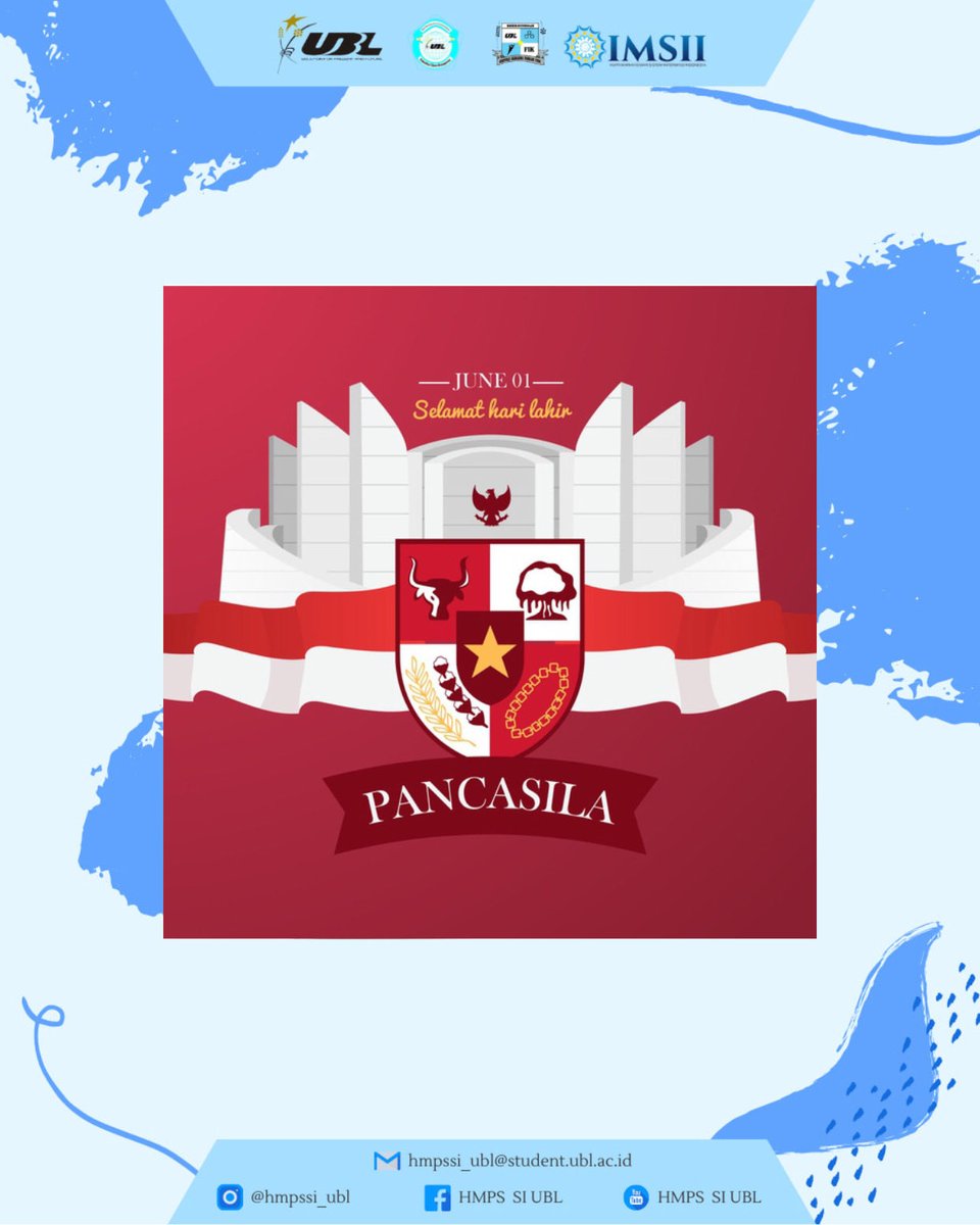 Berbeda tapi tetap bersatu untuk Indonesia tangguh.

Jaga kebhinekaan, jaga kerukunan, saling menghargai dan menghormati.
Selamat memperingati Hari Lahir Pancasila 1 Juni 2021.