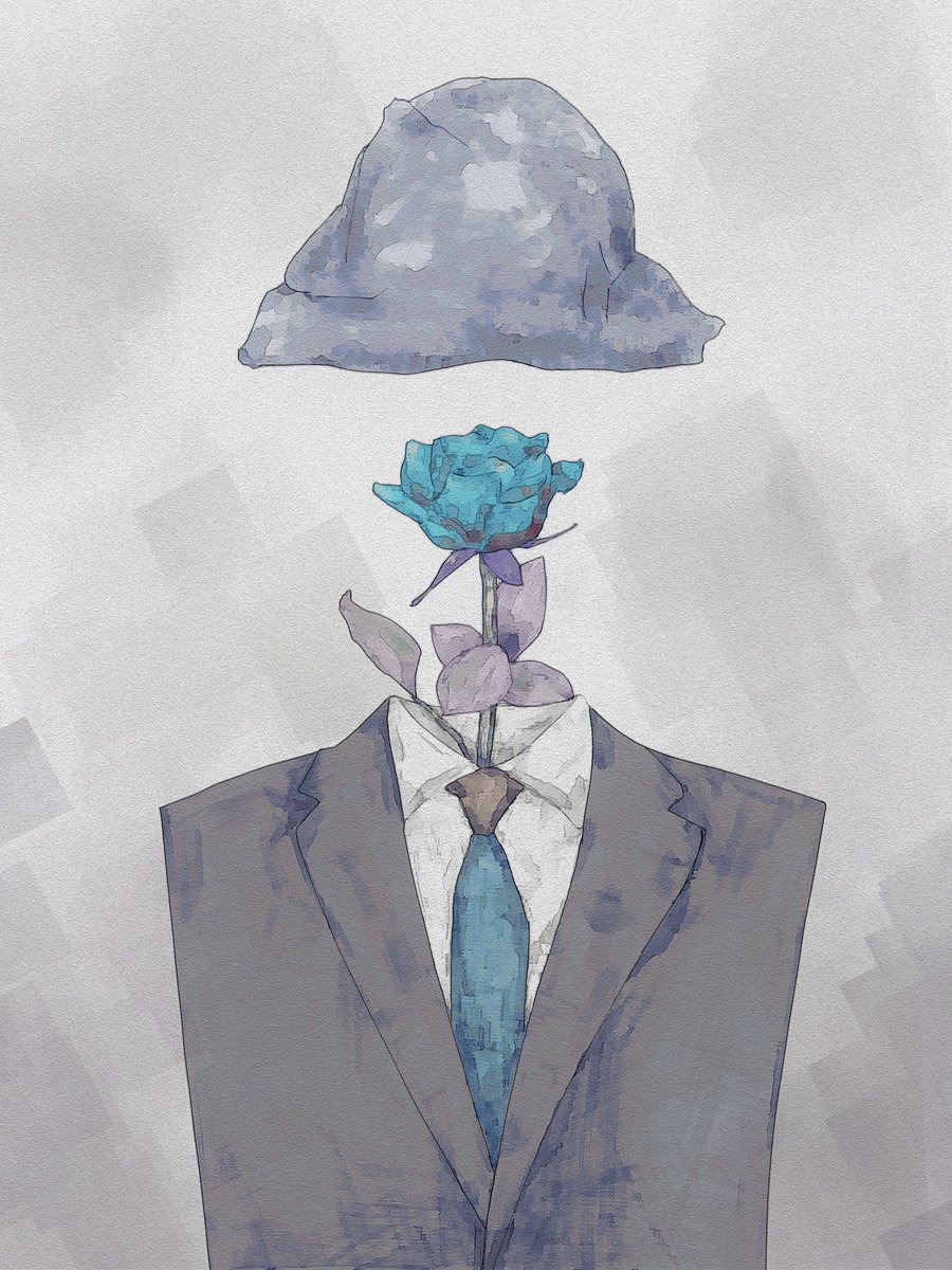 「青い薔薇の落描き

#イラスト 」|0WLのイラスト