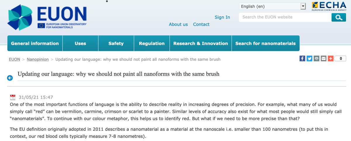 nanotechia's tweet image. NIA's publishes #nanopinion: 'Updating our language: why we should not paint all #nanoforms with the same brush' on #EUON website: 

ow.ly/uSDr50EZJGh

@EU_ECHA #nano #nanotechnology #nanomaterials