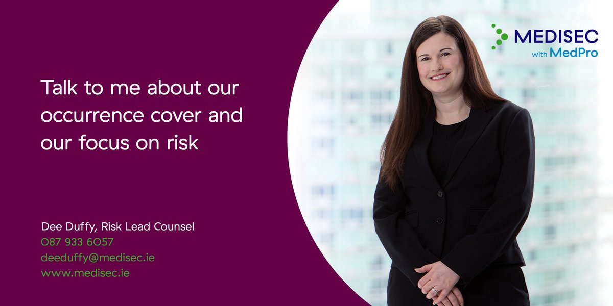 MedisecIreland's tweet photo. As well as providing 24/7 medico-legal advice to our members, we have a dedicated risk team, made up of clinical and legal advisors, to provide you with practical guidance on risk reduction and patient safety.
#Medisec
#welookafteryou https://t.co/f7LbvPwoAi