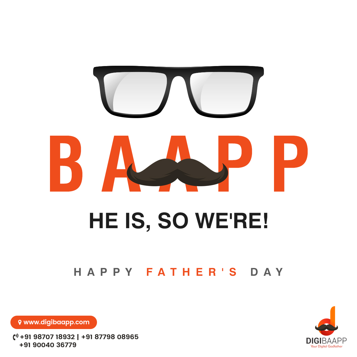 digibaapp's tweet photo. We exist because of our #Fathers, we enjoy life because he takes #care of all the problems. 

Keep #loving and #respecting his efforts. 

Happy Father's Day. 

#DigibaappSolutions #HappyFathersDay #DigitalMarketingAgency https://t.co/IRJXKPuqaW