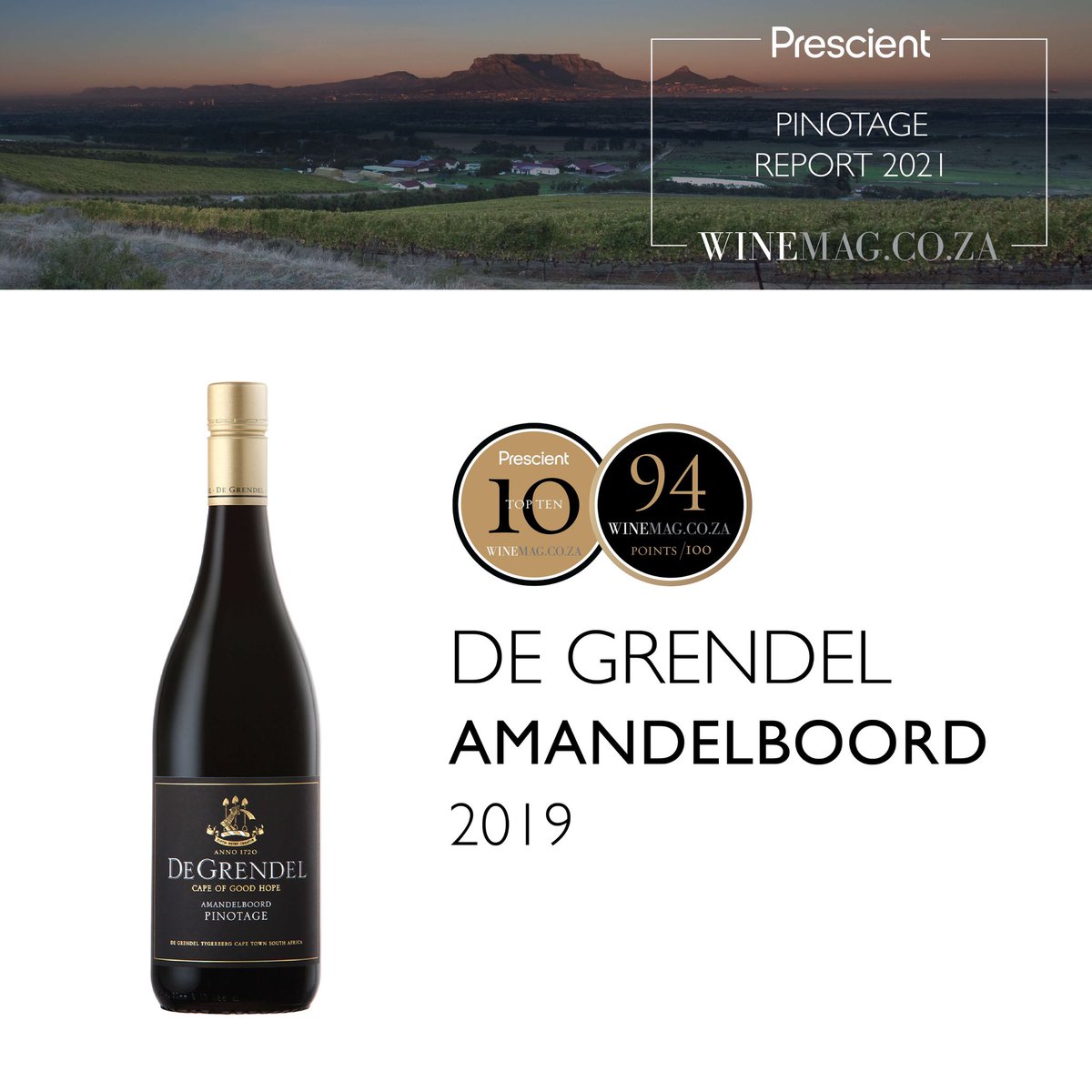JaxLahoud's tweet photo. Both @degrendelwines and @moreson scored 94-points in the @Prescient_SA #PinotageReport 2021; both placed #Top10 and both contenders for #BestofCategory. Well done!
https://t.co/FLXHBzzELJ via @Winemag https://t.co/PmGVhvlOGc