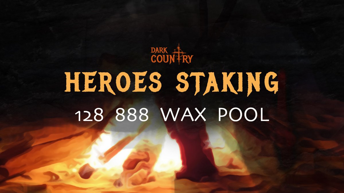 DarkCountryGame's tweet photo. Wow-wow-wow!👀
New week`s staking prize pool is another record we break together with you, friends - 128 888 WAX!🔥
Read the details and join to get your share in the pool👇:
https://t.co/GZDvtKb0Ub
#DCgame #DarkCountry #NFT #blockchaingame #cryptogame #staking #stakingcards https://t.co/YdKGhnskbF