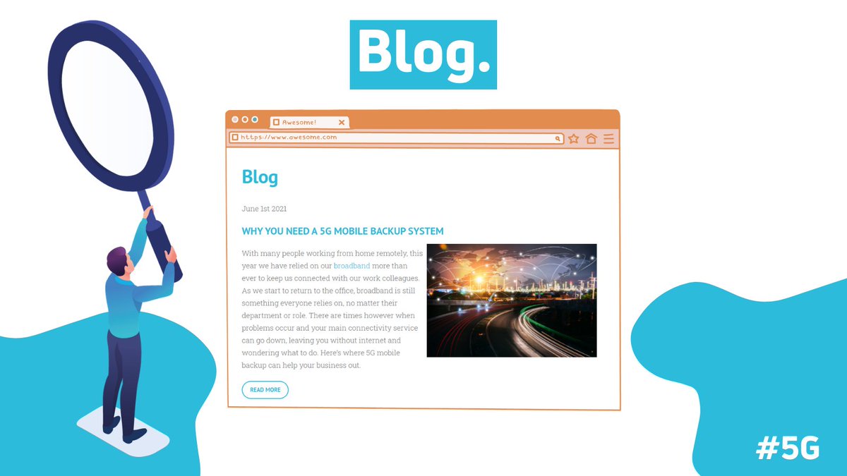 Lilycomms's tweet photo. 📣 NEW BLOG 📣

At Lily, we are here to support businesses with all their connectivity solutions, including the need for a 5G mobile backup system. 📶

Find out more in our latest blog here:
https://t.co/bQjq71rH2o 

#blog #5G #technology #network #connectivity https://t.co/Bt38dzgS9O