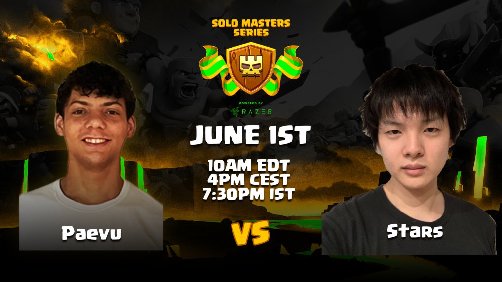 ZolokOficial's tweet photo. 📢 Hoy volvemos con los directos al canal 🥳
SEMIFINALES de la #SoloMasterSeries
⚔️ @STARs_coc_ vs @NotPaevu ⚔️
🔥 Quien de los dos llegará a la final? Habrá ataques nuevos?
⏰ Horarios: 16h🇪🇸 11h🇦🇷 09h🇲🇽
👇🏽👇🏽
https://t.co/Vm61z082vP https://t.co/cO4lbocD5i