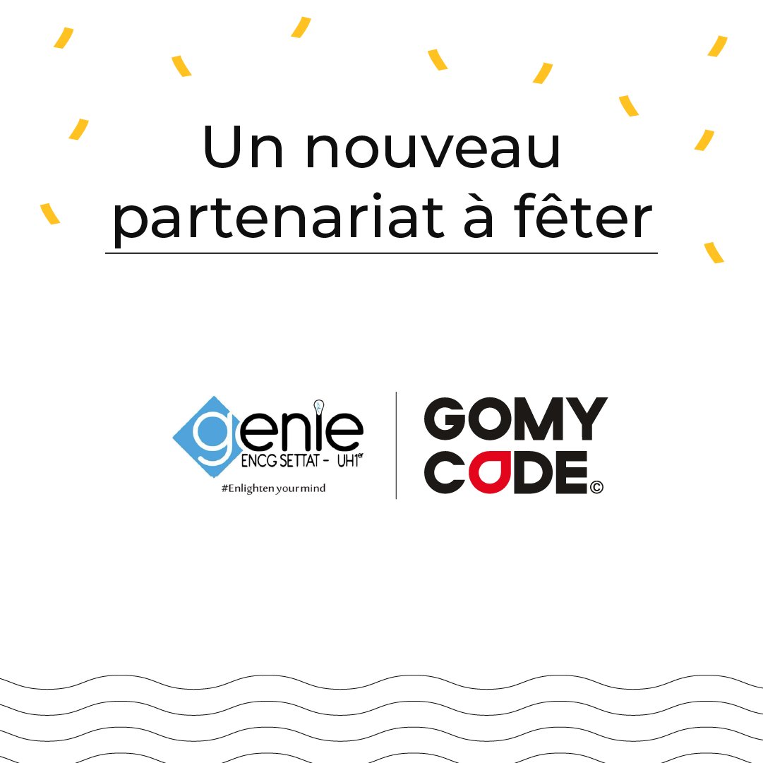 GomycodeM's tweet image. Nous avons l’immense plaisir de vous annoncer notre partenariat avec le club universitaire @genie_encgs  🤩
Nous vous préparons plusieurs suprises ;)
Stay tuned !
👉 gomycode.com
#GOMYCODEINMOROCCO #people #tech #innovation  #community #learning #genie #partnership