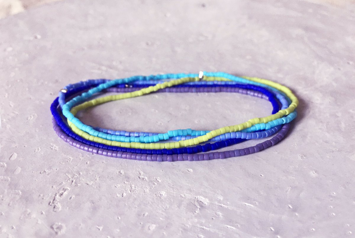 creamlattee's tweet photo. ๐๐ Seed Bead String Bracelet, Stretchy Glass Miyuki Beaded Choker Bracelet, Wish Friendship (5Layer) #blue #seedbeadbracelet #stringbracelet https://t.co/KgHgifcCww https://t.co/WhtVcn60vU