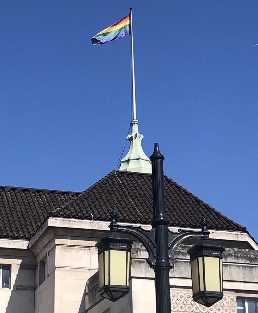 Once again the Rainbow flag flies over Wandsworth Town Hall.