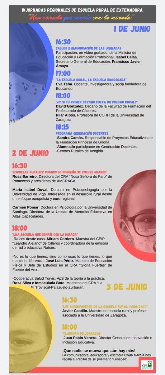 3,2,1...El Secretario General de Educación, <a href="/famayaf/">FranAmaya</a> inaugurará esta tarde las IV Jornadas Regionales de Escuela Rural de Extremadura. El acto contará también con un saludo grabado de la Ministra de Educación y Formación Profesional.
#SonreímosConLaMirada ❤️ 😍
#EscuelaRuralEx