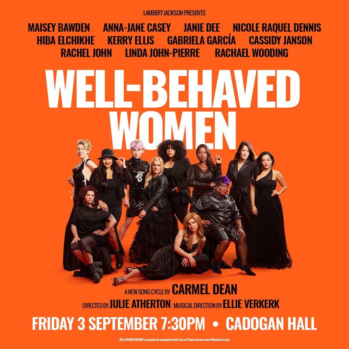 Just announced: We are SO excited that @RachaelWooding and @cassidyjanson will be joining the cast of #WellBehavedWomen !! A one-off special performance💫 

📅 Friday 3rd September 7.30pm
🎟️ cadoganhall.com/whats-on/well-… 

@ljprods @cadoganhall @carmiedean @bexelliff @PeterBrooksCAM