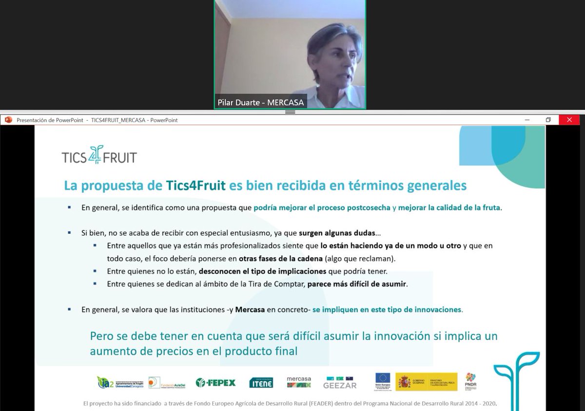 Mercasa_mercas's tweet photo. El proyecto #TICS4FRUIT ha analizado la cadena de valor de #frutasyhortalizas junto con los diferentes eslabones que la componen y su percepción de las pérdidas 🍆
El uso de #TICs es favorable entre los profesionales como solución para las mermas y el control de calidad 📲🫐🍒🥕 https://t.co/AqPHG2ej1e