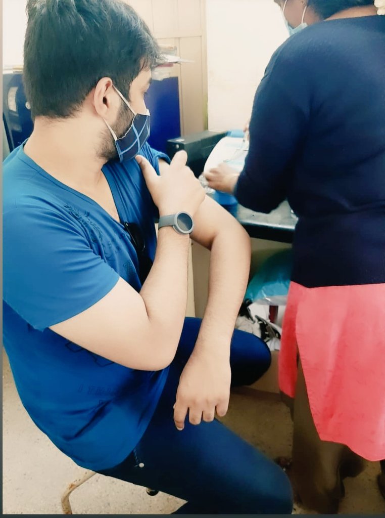 actor_kishor's tweet photo. Done with my 1st dose of vaccine 😊👍
Thank you Doctor #sheeja mam 🙏
ವೈದ್ಯೋ ನಾರಾಯಣೋ ಹರಿ 🙏
#GetVaccinated #COVID19Vaccination #CovishieldVaccine https://t.co/V6bIkBQSJT