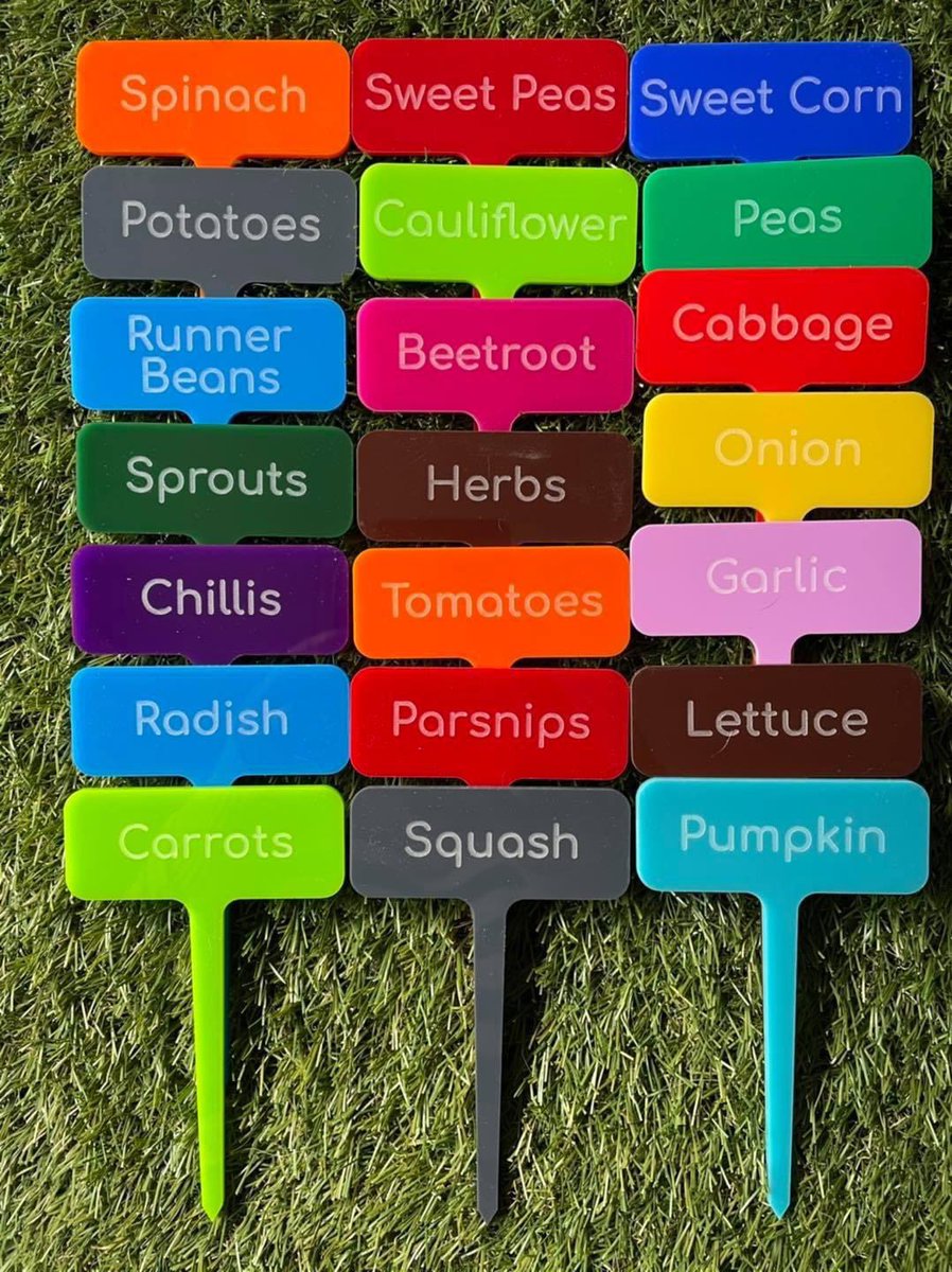 🌈 🌱NEW #GIVEAWAY! 🌈 🌱 #WIN upto 20 colourful crop signs of your choice from our lovely friends at @Oaktree_Fairies Please follow @allotmentonline & @Oaktree_Fairies & RT for your chance! 🌟🧑🏻‍🌾👩🏼‍🌾 (UK only, closes midnight 17.6.21) #competition #freebies #gardening #plots