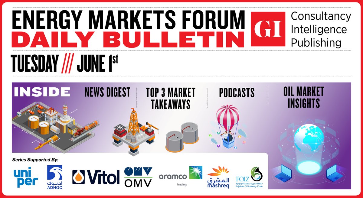 gulf_intel's tweet photo. ๐๐๐๐๐ฌ ๐๐จ๐๐๐๐ง๐๐ก: Daily Energy Markets Forum - June 1
๐๐๐๐๐ ๐๐๐ฅ๐ โถ https://t.co/5PTBFKc4ff
#OOTT #COVID19 #OEPC #oilprice #oilmarket @LauryHaytayan @NRGInstitute @rmoham2 @JD_TheGlobalist @AgoraGroup_UAE https://t.co/d8d124l4ZN