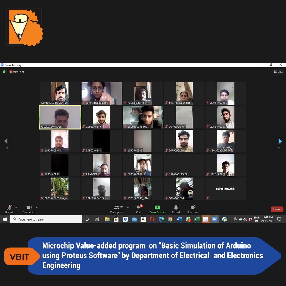 VBITHYD's tweet photo. Department of EEE organised a Microchip Value-added program on "Basic Simulation of Arduino using Proteus Software" for II'nd year students. The event was addressed by Mr.V.Sainath Chary.
Visit us: https://t.co/3hsU02TxAG
#EEE #MicrochipValueaddedprogram #ProteusSoftware #VBIT https://t.co/Z6cHAH2E7D
