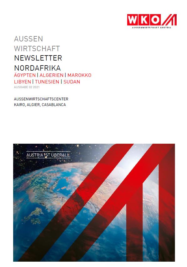 #Nordafrika Newsletter 2/2021 der 
<a href="/wko_aw/">WKÖ AUSSENWIRTSCHAFT</a>

mit 
Schlagzeilen, Veranstaltungen etc. 
#Ägypten
#Algerien <a href="/wko_ac_ALG/">AC Algier</a>
#Marokko <a href="/EvaFrei1/">Eva Frei</a>
#Tunesien
#Libyen
#Sudan

wko.at/service/aussen…