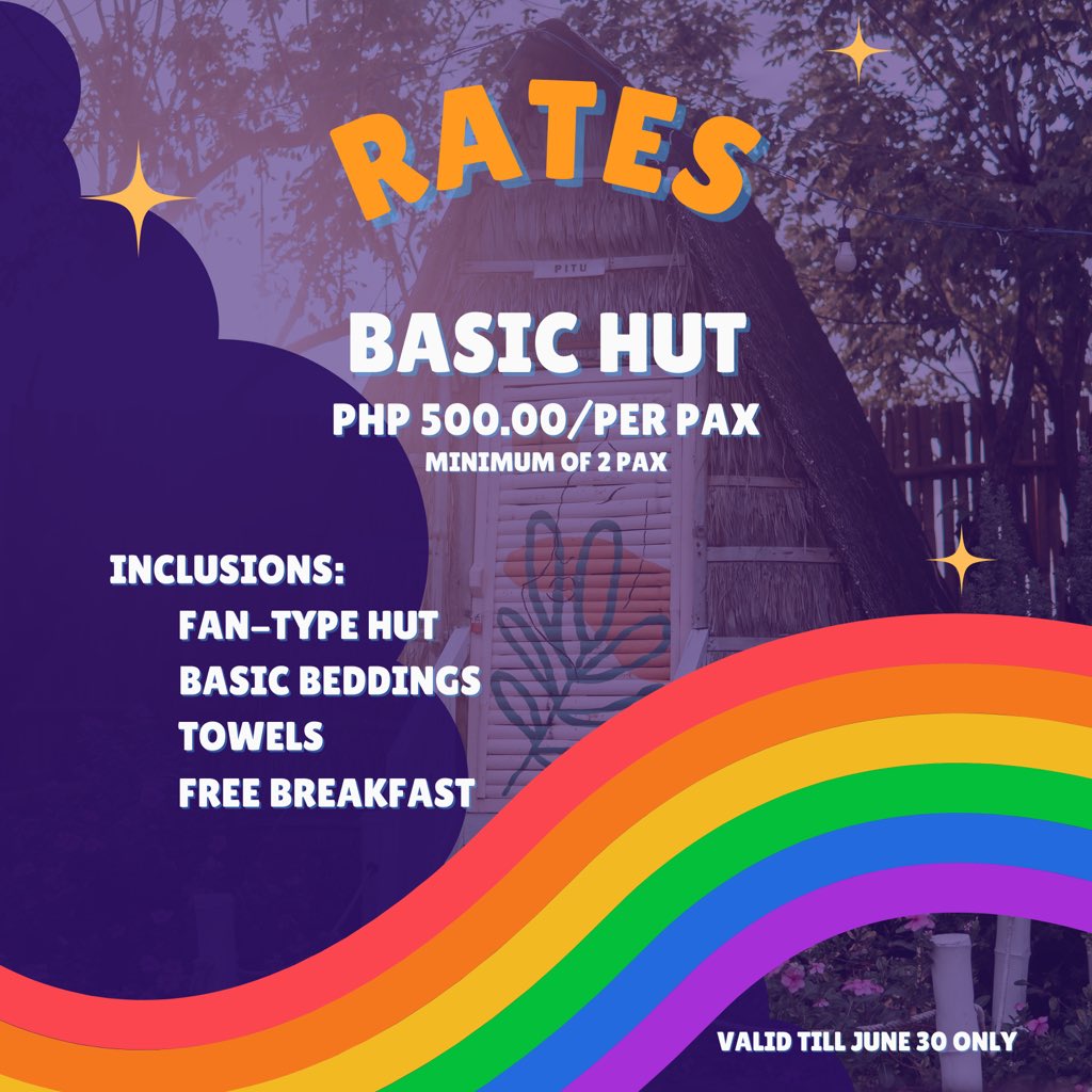campavenue's tweet photo. Since we’re all celebrating month-long, how about a PRIDE MONTH SALE? 🏳️‍🌈 

To all QUEERS (LGBQTIA+) out there, come through as we have an exclusive and tailored rates just for you! 🏳️‍🌈 

For bookings &amp; reservations, you may DM us here or viber/whatsapp at 09175572207. https://t.co/vGB0i8OpYI