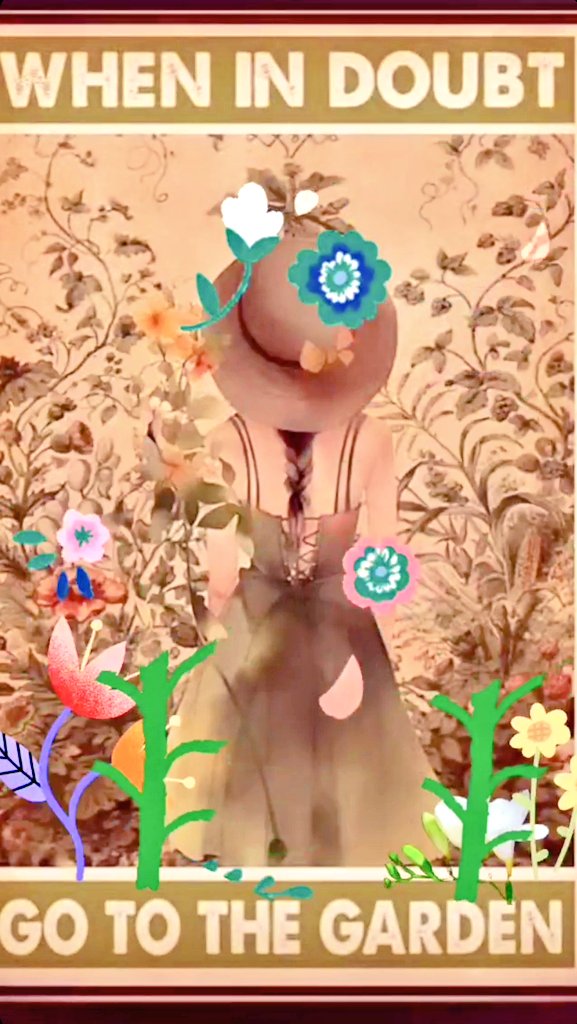 When in doubt,go to the garden!